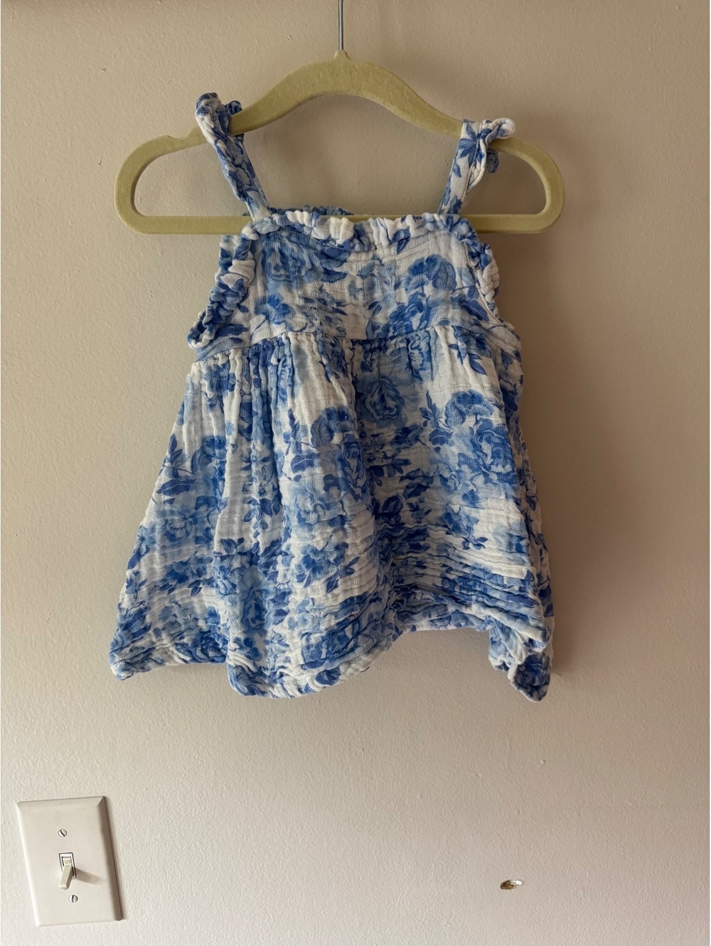 Tullabee blue and white muslin dress